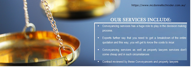 Property Conveyancing services